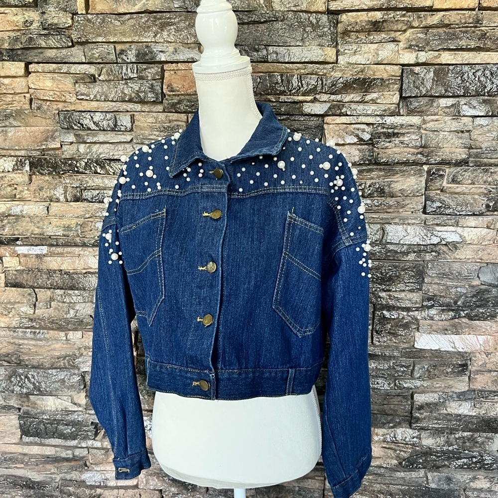 J. Nna Denim Jacket With Studs